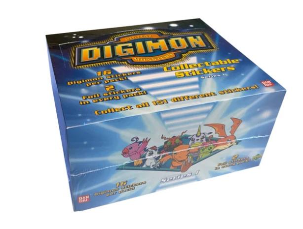Digimon Series 1 Collectible Stickers Box