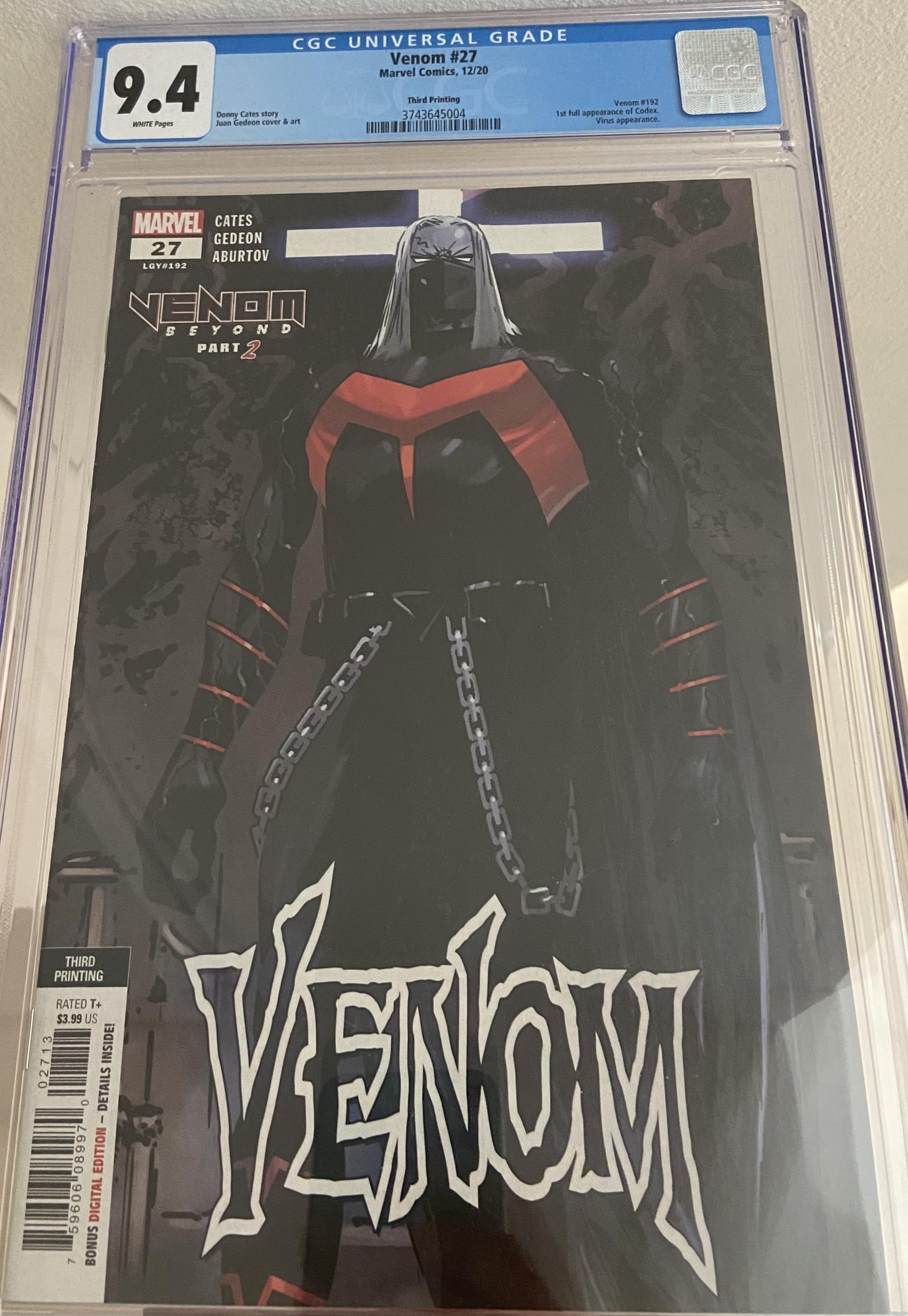 Venom Marvel Comics #27 Third Print CGC 9.4